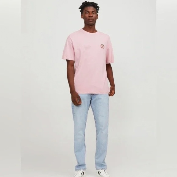 NWOT Jack & Jones Pink Graphic Tee Medium Mens / Unisex - Picture 5 of 9
